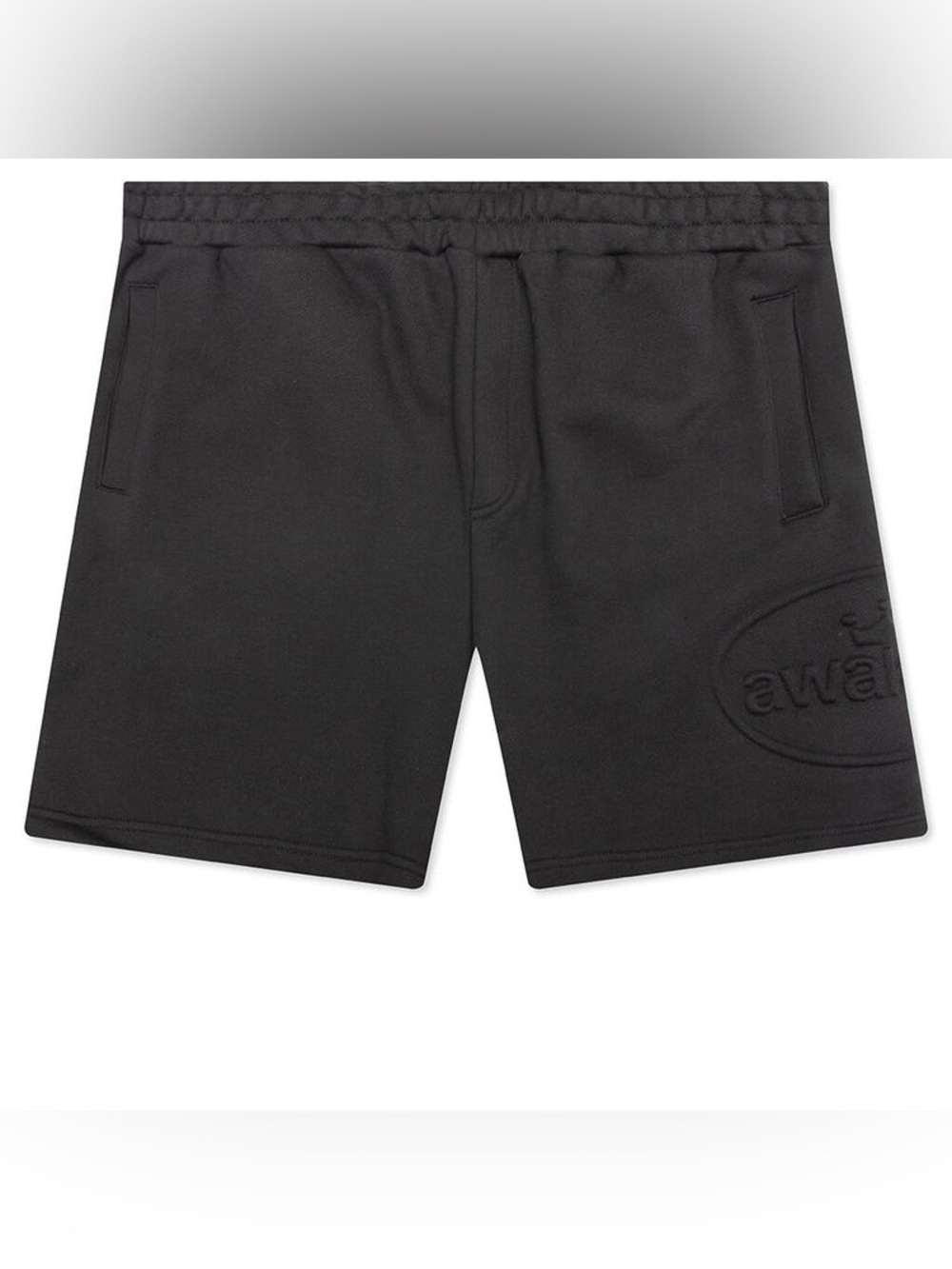 AWAKE NY DEBOSSED SWEATSHORTS Men’s Size Large Black Cotton Fleece Shorts